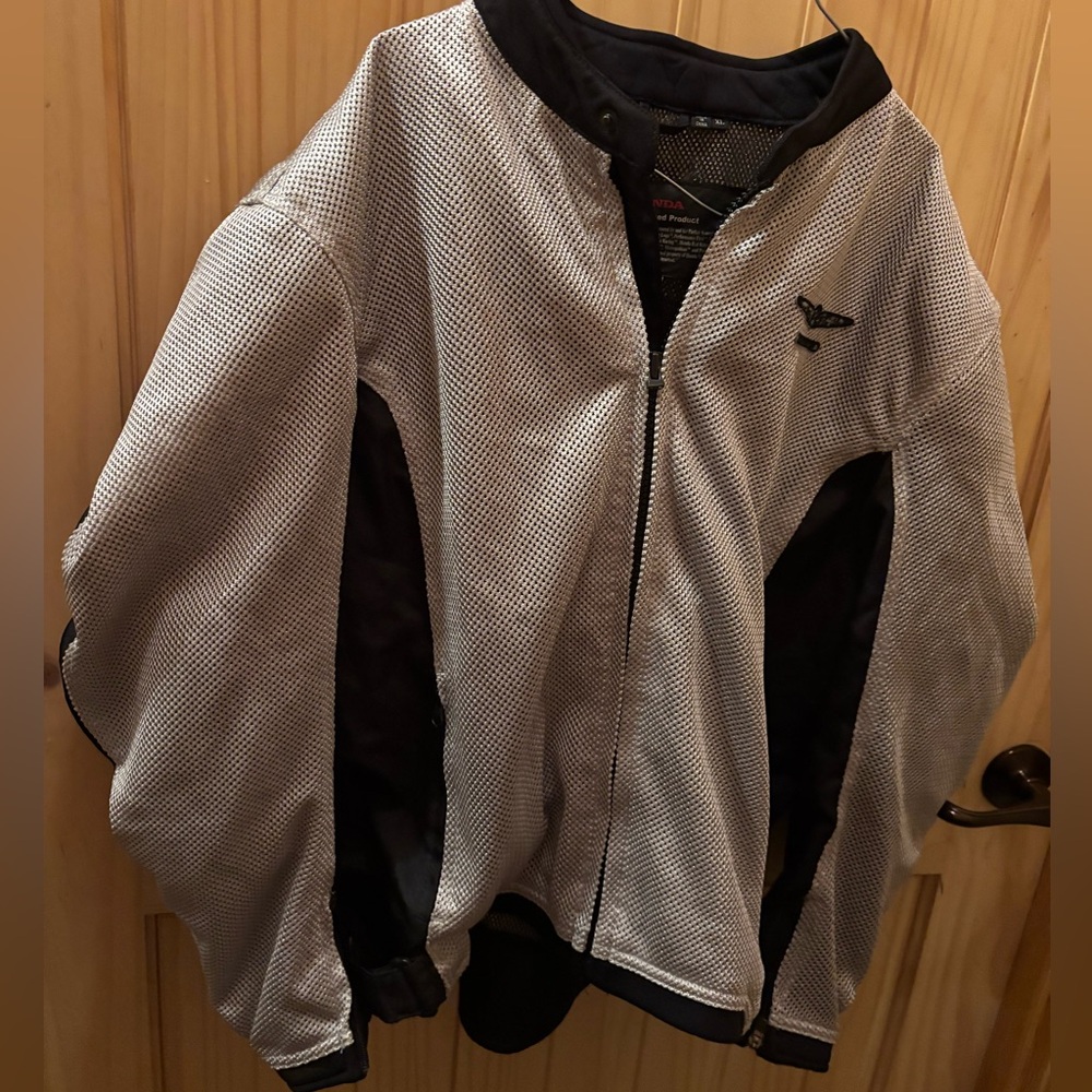 Honda officially licensed Gray Mesh motorcycle Jacket women size Xl